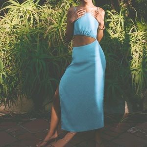 Reformation NWT kiwi dress turquoise size 0 brand new